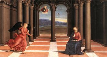 Raphael : The Annunciation, Oddi altar, predella